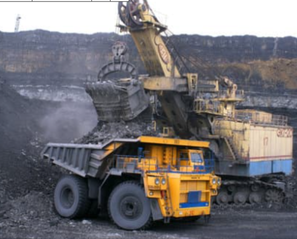 Máquinas industriais trabalhando em mineração com alta pesagem